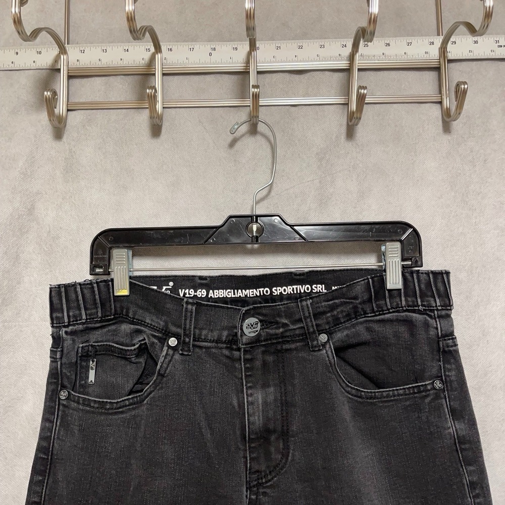 Versace Jeans Men 32x31 Black Jogger 19-69 Abbigliamento Sportivo SRL Moto Denim